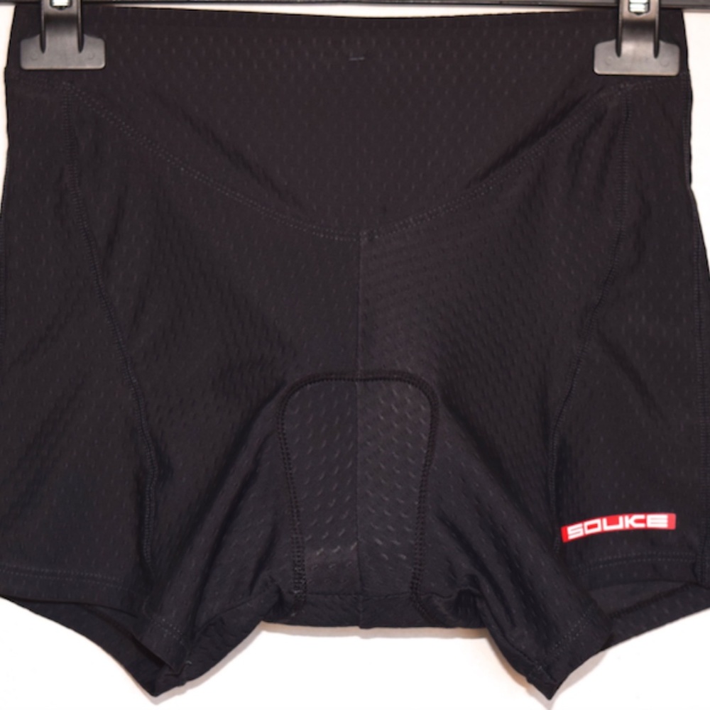 Souke Sports Padded Elastic Waist Cycling Shorts Size S
